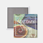 Keweenaw sterke agaat magneet (Voorkant / Achterkant)