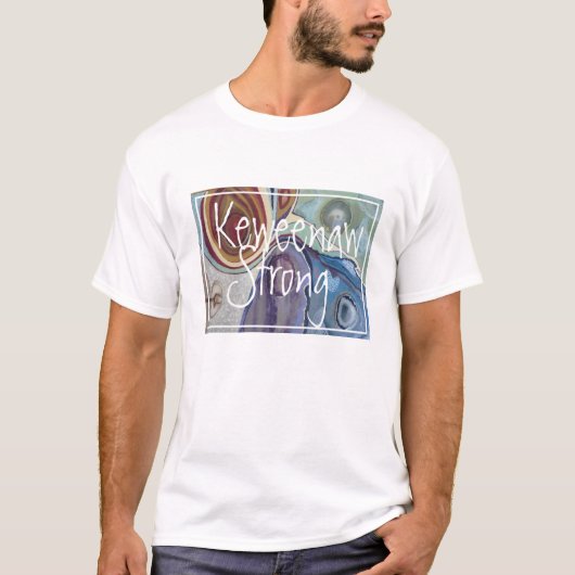 Keweenaw Strong agate t-shirt (Voorkant)