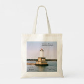 Keweenaw Waterway Entrance Lights canvas tas (Achterkant)