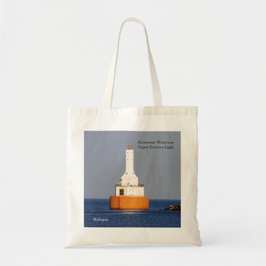 Keweenaw Waterway Entrance Lights canvas tas (Voorkant)