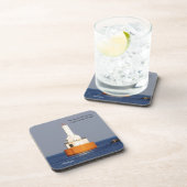 Keweenaw Waterweg Bovenste Ingang Licht 2023 Bier Onderzetter (Rechterzijde)