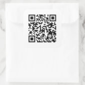 KewlQRcode Vierkante Sticker (Tas)