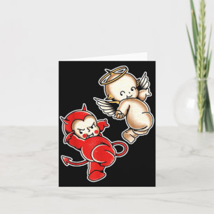 Kewpie Baby Duivel Engel Cherubs Kaart