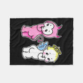Kewpie-baby engel duivel cherubs fleece deken (Voorkant (Horizontaal))