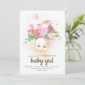 Kewpie Baby shower Uitnodiging (Staand voorkant)