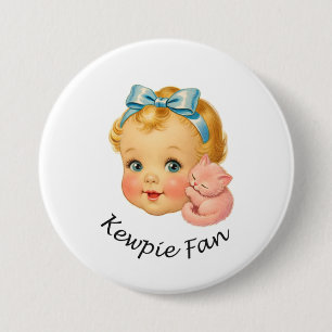 Kewpie Fan Pop Badge Ronde Button 7,6 Cm