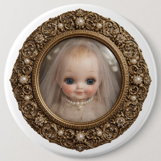 Kewpie Gesluierde Geest Ventilator Magneet Ronde Button 6,0 Cm