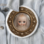 Kewpie Gesluierde Geest Ventilator Magneet Ronde Button 6,0 Cm (In situ)