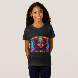 Kewpie's Enchanted Realm: Melanated Dragon-Unicorn T-shirt