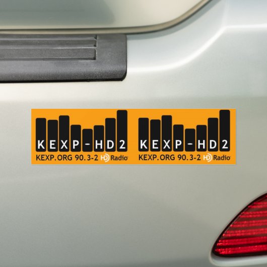 KEXP-HD2-Bumpersticker Bumpersticker (Op auto)