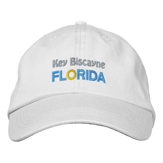 KEY BISCAYNE-pet Geborduurde Pet (Voorkant)