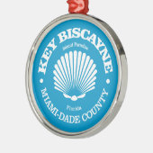 Key Biscayne (zeeschelp) Metalen Ornament (Links)