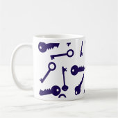 Key Blue Pattern-product Koffiemok (Links)