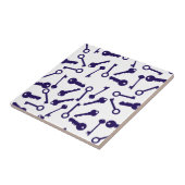 Key Blue Pattern-product Tegeltje (Zijkant)