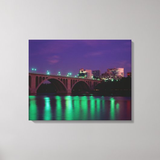 Key Bridge over de Potomac Canvas Afdruk (Voorkant)