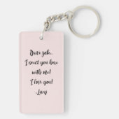 Key Chain for Husband Sleutelhanger (achterkant)