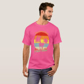 Key Colony Beach Florida Retro tropische palmbomen T-shirt (Voorkant volledig)