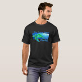 Key Colony Beach Florida Zwemmen Zee Turtle T-shirt (Voorkant volledig)
