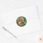 Key Deer Ronde Sticker (Envelop)