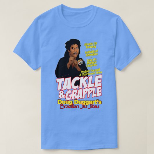 Key en Peele Tackle en Grapple Doug Duggarts BH T-shirt (Design voorkant)