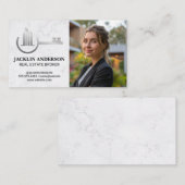 Key Home Onroerend goed Logo | zakenvrouw Visitekaartje (Voorkant / Achterkant)