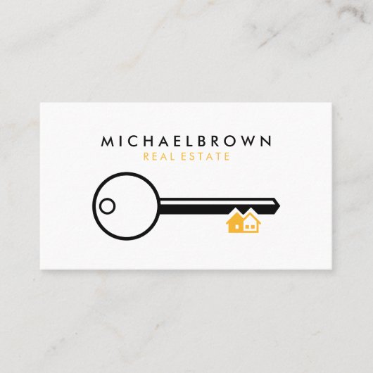Key House Realtor architect qr code Visitekaartje (Voorkant)