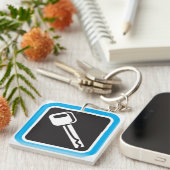 Key Icon Security-Sleutelhanger Sleutelhanger (Voorkant Rechts)