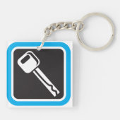 Key Icon Security-Sleutelhanger Sleutelhanger (Achterkant)