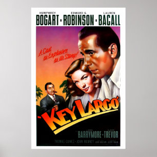 Key Largo 1948 Film POSTER PRINT A5-A1 40s
