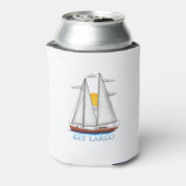 Key Largo Coastal Nautical Sailing Sailor Blikjeskoeler (Blikje Achterkant)