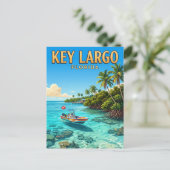 Key Largo Florida Briefkaart (Staand voorkant)