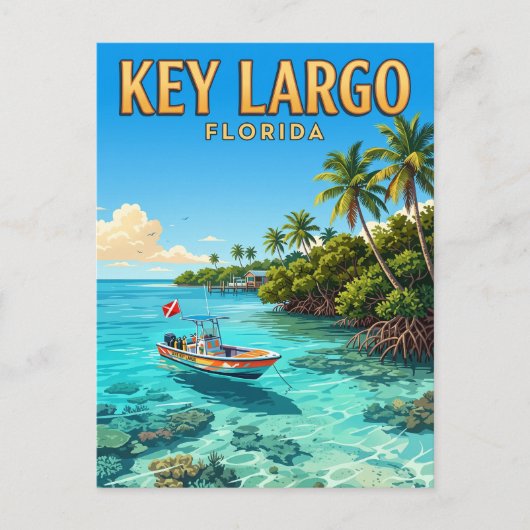 Key Largo Florida Briefkaart (Voorkant)