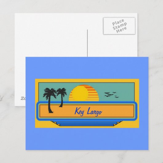 Key Largo Florida Briefkaart (Voorkant / Achterkant)
