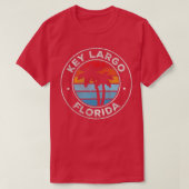 Key Largo Florida FL  Retro 70s T-shirt (Design voorkant)