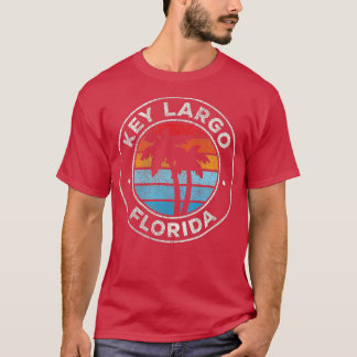 Key Largo Florida FL Retro 70s T-shirt
