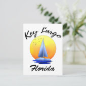 Key Largo Florida Keys Sailing Briefkaart (Staand voorkant)
