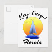 Key Largo Florida Keys Sailing Briefkaart (Voorkant / Achterkant)