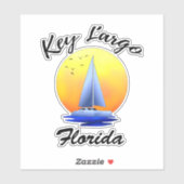 Key Largo Florida Keys Sailing Sticker (Vel)