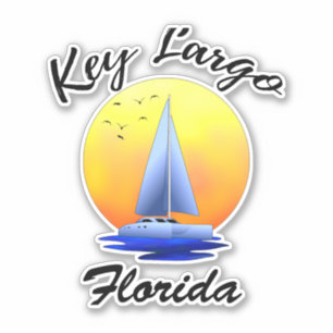 Key Largo Florida Keys Sailing Sticker