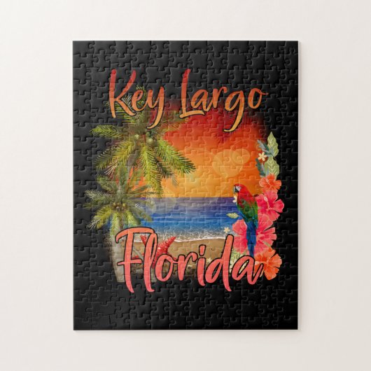 Key Largo Florida Keys Tropical Beach Sunset Legpuzzel (Verticaal)