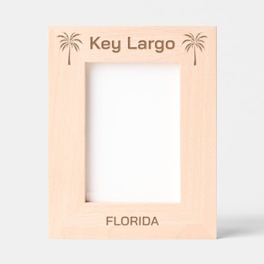 Key Largo Florida Laser Gegraveerde lijst Lijstjes (Voorkant)