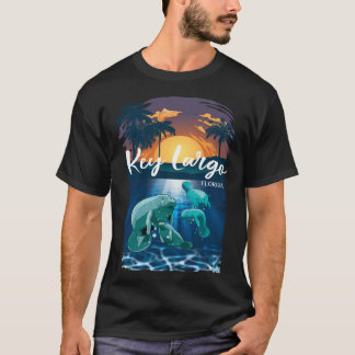 Key Largo Florida Manatees Vakantie Souvenir Mana T-shirt