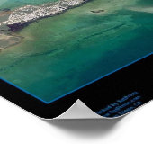Key Largo, Florida Satellite Poster (Hoek)