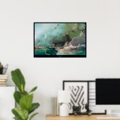 Key Largo, Florida Satellite Poster (Thuiskantoor)
