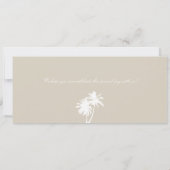 Key Largo Florida Save the Date Boarding Pass (Achterkant)