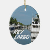 Key Largo Florida scene Keramisch Ornament (Rechts)