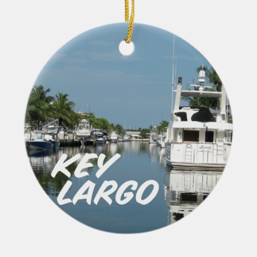 Key Largo Florida scene Keramisch Ornament (Voorkant)