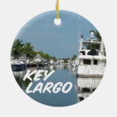 Key Largo Florida scene Keramisch Ornament (Achterkant)