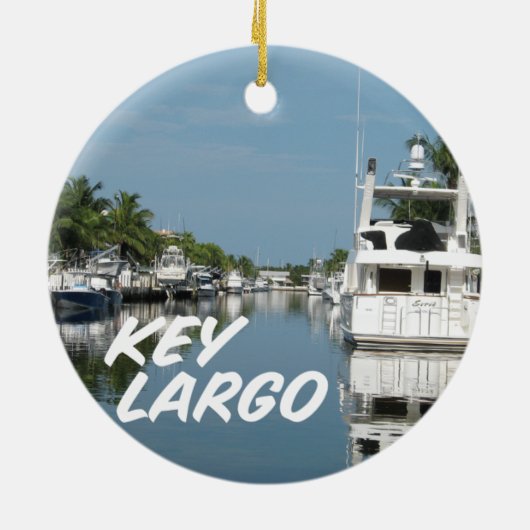 Key Largo Florida scene Keramisch Ornament (Achterkant)