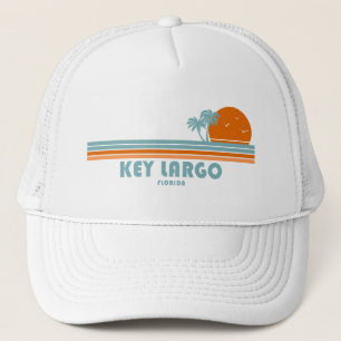Key Largo Florida Sun Palm Trees Trucker Pet